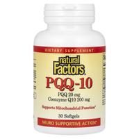 natural Factors 辅酶Q10 PQQ线粒体双效养护 30粒