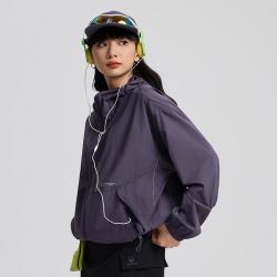 探拓 25年春夏山系防晒衣男女户外连帽款户外风衣拉链轻薄外套