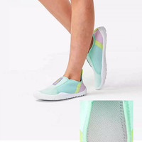 迪卡侬溯溪鞋儿童女款涉水鞋男户外沙滩鞋防滑专业浮潜两栖IVS1 成人蓝色印花（购买尺码为36-45码） 44/45