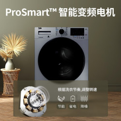 倍科 10公斤变频洗衣机滚筒全自动 大容量家用10KG除菌抗敏蒸汽洗 宠物去毛发 BU-TWFC 10473 SI