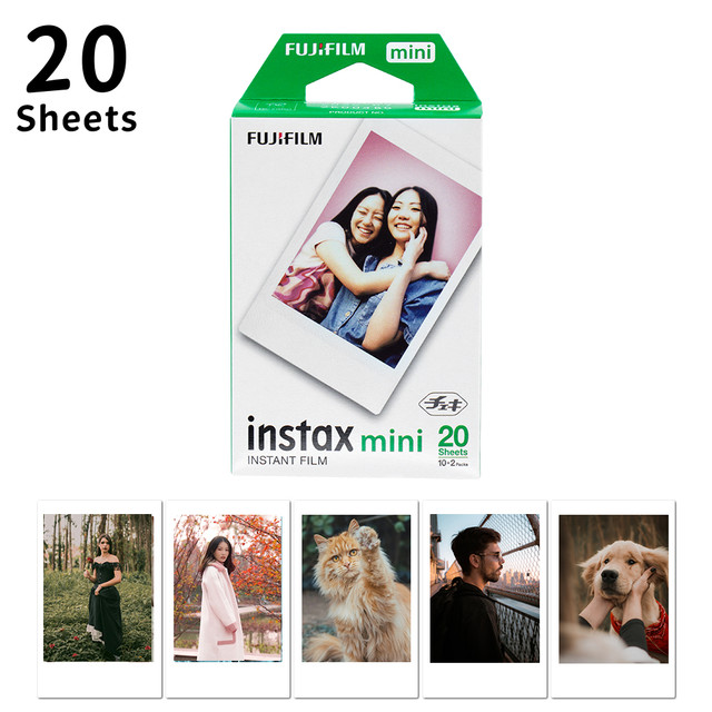 富士 FUJIFILM 拍立得mini白边相纸三寸 (适用mini7+/9等)包装 20张