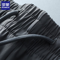 罗蒙（ROMON）冰丝休闲裤男2025夏季薄款宽松直筒凉感男士弹力速干长裤子 灰色 (束脚款) L