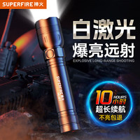 神火 HLJ01变焦头灯强光充电超亮头戴式手电筒夜钓鱼灯疝气超长续航矿灯