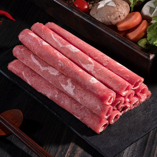 聚宝源 内蒙古原切肥牛卷 国产牛肉卷 牛肉片 火锅食材 360g/袋