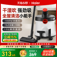 海尔 Haier 吸尘器家用大吸力小型手持式车用桶式美缝专用开荒保洁吸尘机