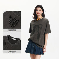 Semir/森马 oversize 女士短袖T恤