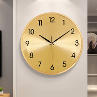 凯恩斯 高档黄铜挂钟 32厘米 8672D小号黄盘黄铜框