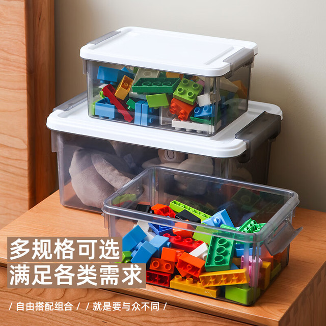 禧天龙 收纳盒 B款3个装 透明白31.5*23*14.5CM