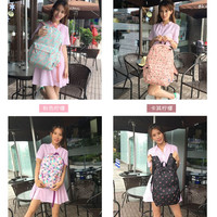 卡拉羊书包女双肩包休闲女小初中生女书包女轻便时尚书包