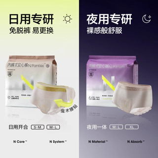  N. 医护级 女士安睡裤  M-L，大码，M，L，XL 正常规格