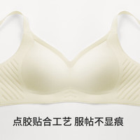 幸棉春夏透气软支撑无钢圈内衣女小胸聚拢薄款无痕女文胸吸汗超薄 灰色 L (75C-80AB)
