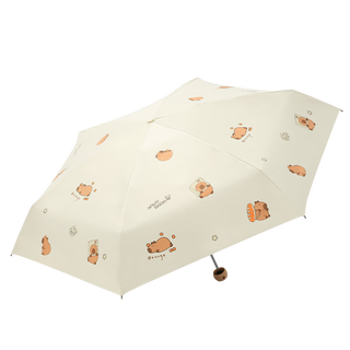 天堂 防晒晴雨伞五折 小巧遮阳伞防晒口袋伞晴雨两用 霁月白