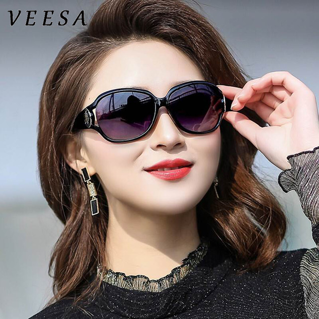 VEESA 新款 防紫外线太阳镜 深咖啡色