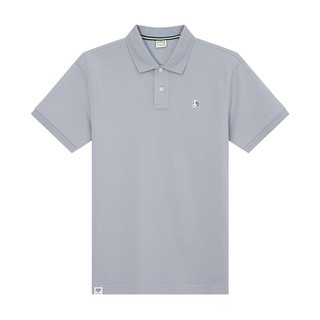 哈吉斯（HAZZYS）男装 25夏PHIZ多色棉短袖POLOASTZE0CBI21 浅灰色LE 2XL（185/104 2XL （185/104A52）