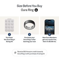 OURA ring 4 智能戒指4代 心率监测睡眠监测 智能指环心率血氧健康睡眠呼吸监测 8天续航 银灰色 10号