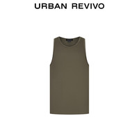 UR【大片同款】2025夏季新款男装简约休闲修身无袖背心UMF450053