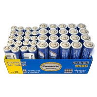 松下 Panasonic 碳性5号7号组合装五号七号干电池共40节盒装适用于遥控器玩具万用表门铃 盒装