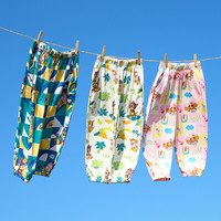 汪汪队男童防蚊裤夏款2025儿童裤子男孩休闲裤夏季男宝宝裤子 【两件装】粉色天天+粉色228