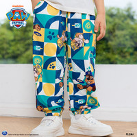 汪汪队男童防蚊裤夏款2025儿童裤子男孩休闲裤夏季男宝宝裤子 【两件装】绿色阿奇+绿色228