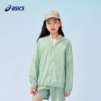 asics亚瑟士童装夏新男女儿童UPF50+冰蝉翼防晒服梭织透气防晒衣 4017绿色 130