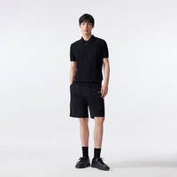 杰克·琼斯(JACK&JONES)男装夏季商务休闲通勤舒适简约纯色POLO衫短袖T恤225206040 E40黑色 常规 XL (185)