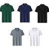 真维斯 宽松休闲商务翻领polo衫 黑色 3XL