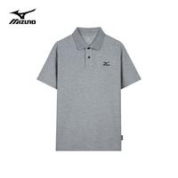 美津浓 Mizuno户外短袖T恤男夏季透气干爽百搭半袖上衣Polo舒适休闲体恤 A2CA3125钴蓝色 M