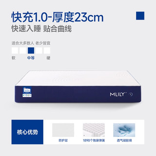  MLILY/梦百合 快充1.0零压 记忆棉床垫