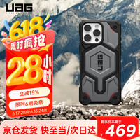 UAG 磁吸支点壳适用苹果iPhone16promax手机壳轻薄防摔保护壳商务款 尊贵系列芳纶纤维银色