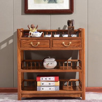 唐煌轩 红木家具非洲花梨(学名:刺猬紫檀)餐边柜实木储物柜简约中式茶水柜餐厅置物柜厨房备餐柜 茶水柜