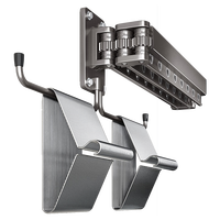 尔沫折叠晾衣架壁挂式阳台家用晾衣杆隐形伸缩凉挂杆晒被子神器
