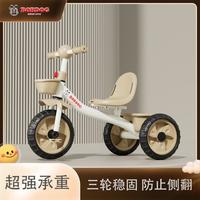 巴布豆 BoBDoG儿童三轮车大号宝宝婴儿手推车1-2轻便脚踏车遛娃自行车