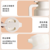 膳魔师（THERMOS）保温壶玻璃内胆家用大容量热水瓶保温水壶宿舍暖水瓶开水壶 红色1.9L