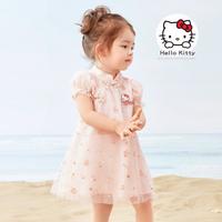 HelloKitty联名女童连衣裙夏季汉服国风裙子儿童公主裙