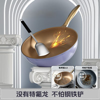 帝伯朗 TIBORANG帝伯朗 零氟系列摩登氧吧锅32CM燃气灶电磁炉通用炒菜锅