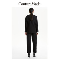 VEROMODA西服优雅气质通勤设计感V领外套女 S59黑色-西装 155/76A/XS