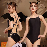 洲克竞技泳衣女无胸垫竞速训练三角火龙果玫红镂空温泉性感游泳衣 3XL 玫红火龙果泳衣搭针织泳帽