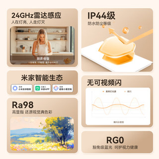  Yeelight/易来 人体存在感应 LED面板灯  冷光（5000K以上） 10-20㎡（含） 24W