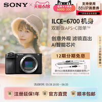 索尼 SONY Alpha 6700 APS-C画幅微单相机+大头套装