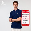 HAZZYS 男装 25夏PHIZ多色棉短袖POLOASTZE0CBI21 丝带蓝BN XL（180/100A XL （180/100A50）