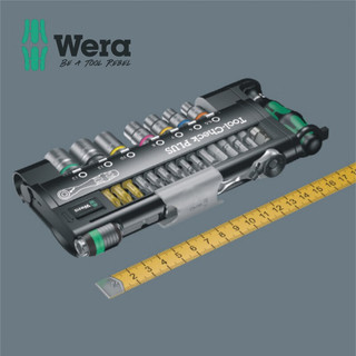 维拉（WERA）迷你棘轮扳手套装德国快速双向螺丝刀批头套筒 05056490001 ToolCheck公制