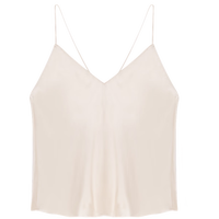 Calvin Klein内衣25春夏新款女士顺滑桑蚕丝ck性感V领系带家居吊带背心QS7363 101-