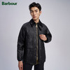 Barbour Bedale男士四季纯棉经典格纹里涂蜡油蜡夹克 黑色 M (40) -xx66