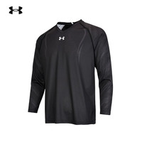 UNDER ARMOUR男士女运动跑步速干球衣训练服长袖t恤 21500538 黑色 5XL