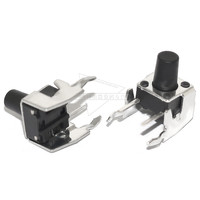 轻触开关卧式带支架侧按键微动开关按钮6*6*4.3 5 6 7 8.5 9 10mm