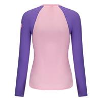 迪卡侬潜水服女冲浪服防晒游泳衣长袖-5411396 S 粉紫拼接