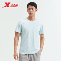 特步运动中国短袖男女夏季透气休闲T恤百搭运动上衣 2XL