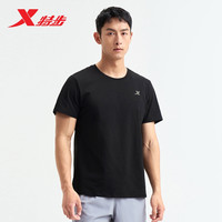 特步运动中国短袖男女夏季透气休闲T恤百搭运动上衣 M