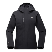 安德玛户外登山三合一冲锋衣女2025春季新款旅游保暖棉内胆防水夹克 漫暮黑 M