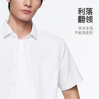 金利来【5A抑菌】2024春夏男士商务正装短袖衬衫 -00